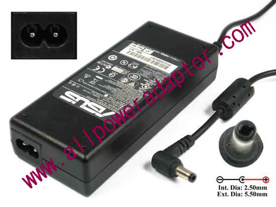 ASUS Common Item (Asus) AC Adapter- Laptop 19V 4.74A, 5.5/2.5mm, 2-Prong