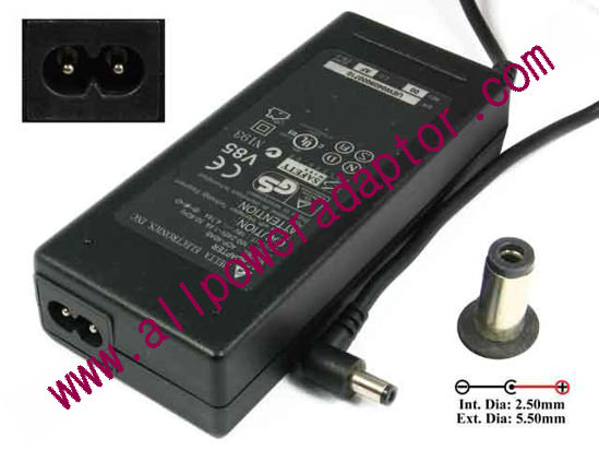 Delta Electronics ADP-90AB AC Adapter- Laptop 19V 4.74A, 5.5/2.5mm, 2-Prong