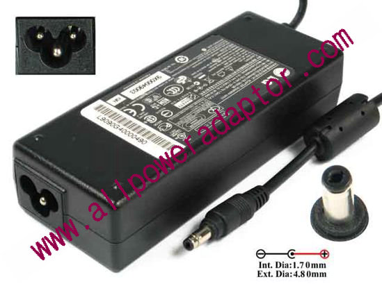 LG AC Adapter- Laptop 19V 4.74A, 4.8/1.7mm, 3-Prong