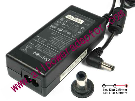 Other Brands DARFON AC Adapter 20V 3.25A, 5.5/2.5mm, 2-Prong