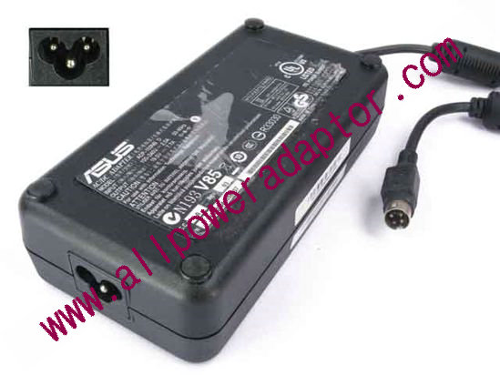 ASUS Common Item (Asus) AC Adapter- Laptop 19.5V 7.7A, 4-pin DIN, 3-Prong
