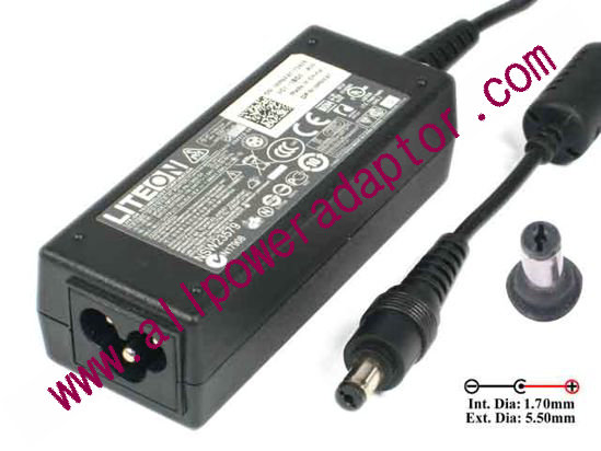 LITE-ON PA-1300-04 AC Adapter 19V 1.58A, 5.5/1.7mm, 3-Prong, New