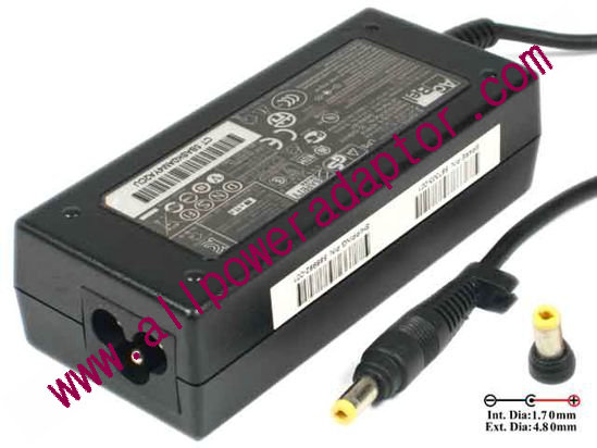 Acbel Polytech AD9014 AC Adapter- Laptop 19V 3.42A, 4.8/1.7mm, 3-Prong