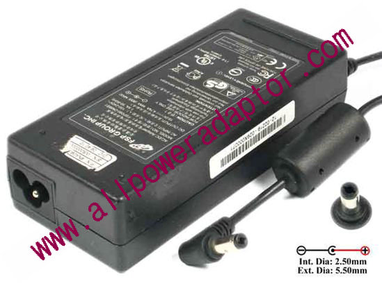 FSP Group Inc FSP090-DMBB1 AC Adapter- Laptop 19V 4.74A, 5.5/2.5mm, 3-Prong