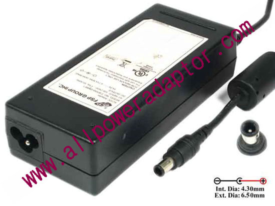 FSP Group Inc FSP090-DMBF1 AC Adapter- Laptop 19V 4.74A, 6.5/4.3mm, With Pin, 3-Prong