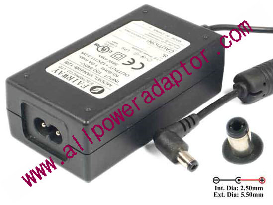 I.T.E Power Supply VAN40B-12B AC Adapter- Laptop 12V 3A, 5.5/2.5mm, 2-Prong - Click Image to Close
