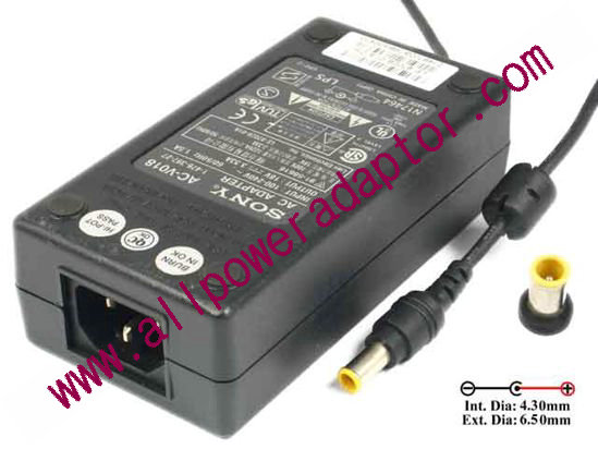 Sony Vaio Parts AC Adapter 18V 3.33A, (4.3/6.5mm), IEC C14