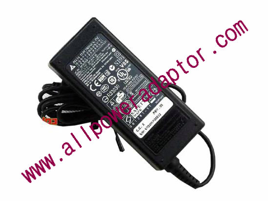 Delta Electronics ADP-65HB BBEV AC Adapter- Laptop 19V 3.42A, 5.5/2.5mm, 3-Prong, New