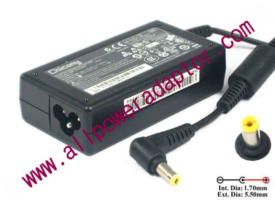 AOK OEM Power AC Adapter 19V 3.42A 5.5/1.7mm, 3-prong