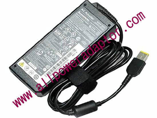 Lenovo ThinkPad X1 Carbon AC Adapter - NEW Original 20V 4.5A, Rectangular Tip, 3 Prong, New