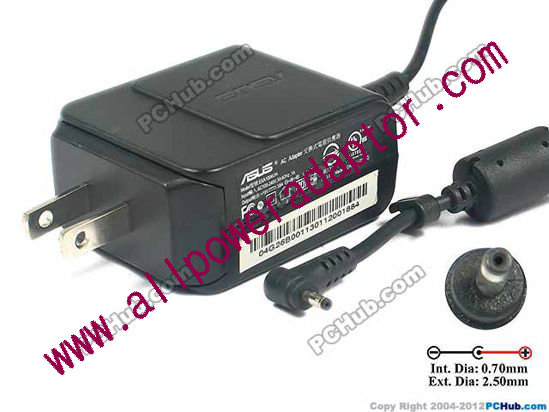 ASUS 1015PEM AC Adapter- Laptop 19V 1.58A, 2.5/0.7mm, US 2-Pin Plug