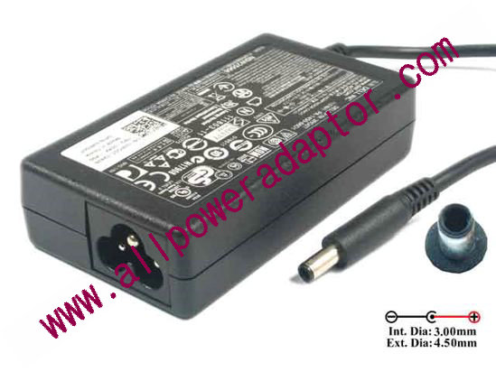 Dell XPS 13 (9333) AC Adapter - NEW Original 19.5V 2.31A, 4.5/3.0 With Pin, 3-Prong, New