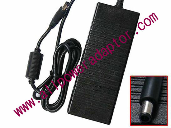 Dell XPS M1710 AC Adapter - NEW Original 19.5V 6.7A, 7.4/5.0mm With Pin, 3-Prong, New