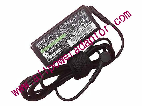 Sony Vaio VGN-UX Series AC Adapter - NEW Original 16V 2.8A, 6.0/4.3mm With Pin, 2-Prong, New