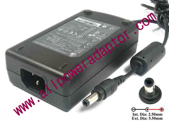 Li Shin LSE9901B1260 AC Adapter - NEW Original 12V 5A, 5.5/2.5mm, C14, New