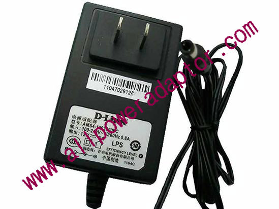 D-Link AMS4-1202000FC AC Adapter - NEW Original 12V 2A, 5.5/2.1mm, US 2-Pin, New