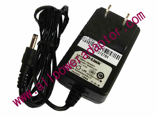 D-Link AMS47-1200500FC AC Adapter - NEW Original 12V 0.5A, 3.5/1.3mm, US 2-Pin, New