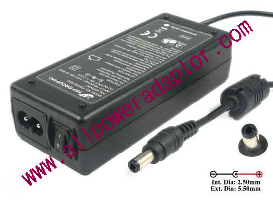 FSP Group Inc FSP045-RHC AC Adapter - NEW Original 19V 2.37A, 5.5/2.5mm, 2-Prong, New