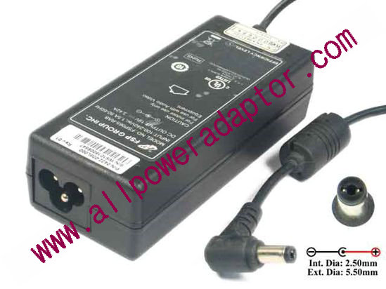 FSP Group Inc FSP065-RAB AC Adapter - NEW Original 19V 3.42A, 5.5/2.5mm, 3-Prong, New