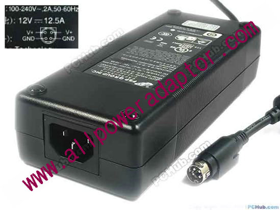 FSP Group Inc FSP150-AHAN1 AC Adapter - NEW Original 12V 12.5A, 4-Pin p1