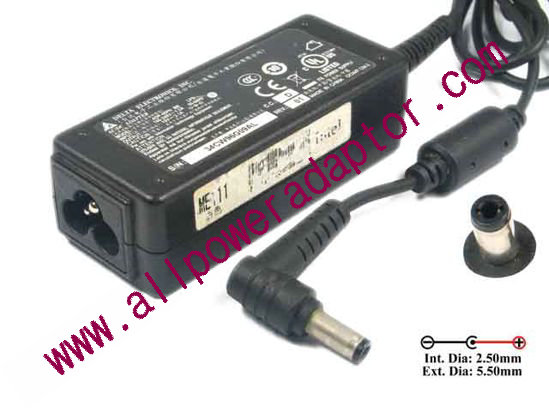 ASUS Common Item (Asus) AC Adapter- Laptop 19V 2.1A, 5.5/2.5mm, 3-Prong