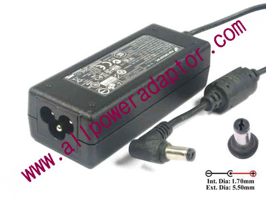 FSP Group Inc FSP040-RAB AC Adapter 13V-19V 19V 2.1A, Barrel 5.5/1.7mm, 3-Prong