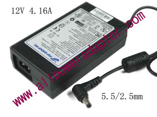 FSP Group Inc FSP050-1AD121C AC Adapter - NEW Original 12V 4.16A, 5.5/2.5mm, 2-Prong, New
