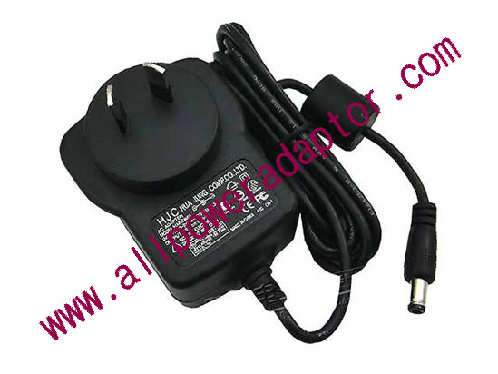 HJC HAPU05F4 AC Adapter - NEW Original 12V 1.25A, 5.5/2.1mm,AU 2-Pin Plug, New