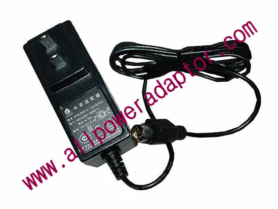 LG ADS-24S-12 AC Adapter - NEW Original 12V 2A, 4-Pin Din, US 2-Pin Plug, New