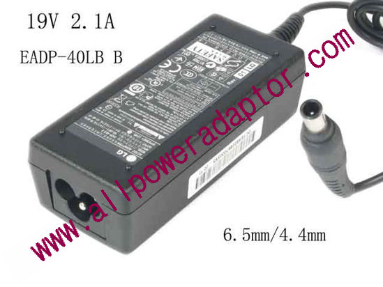 LG EADP-40LB AC Adapter - NEW Original 19V 2.1A, Tip With Pin, 3-Prong, New
