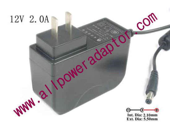 Other Brands Honor AC Adapter - NEW Original 12V 2A, 5.5/2.1mm, US 2-Pin Plug, New