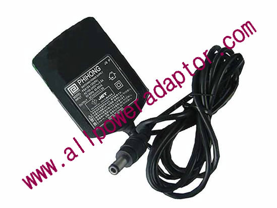 PHIHONG PSA18A-120 AC Adapter - NEW Original 12V 1.5A, 5.5/2.5mm, US 2-Pin Plug, New