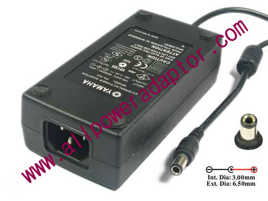 YAMAHA AC to DC (Yamaha) AC Adapter - NEW Original 16V 2.4A, 6.5/3.0mm, C14