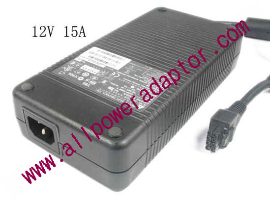 Delta Electronics EADP-180BB AC Adapter - used Original 12V 15A, 8-Hole, Tip, C14,