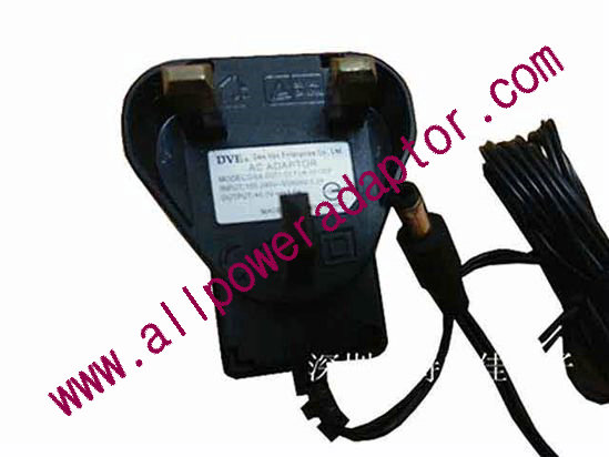 DVE DSA-0051-03 AC Adapter - NEW Original 5V 1A, 5.5/2.5mm, UK 3-Pin , New