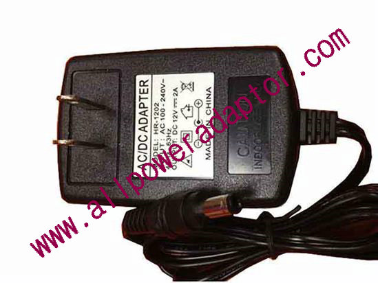 DVE HR-1202 AC Adapter - NEW Original 12V 2A, 5.5/2.5mm, US 2-Pin, New