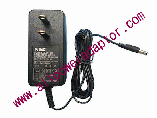 NEC AC Adapter - NEW Original 5V 2A, 5.5/2.5mm, US 2-Pin, New