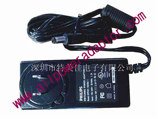 Philips GFP451-1825BX-1 AC Adapter - NEW Original 18V 2.5A, 5.5/2.1mm, US 2-Pin, New - Click Image to Close