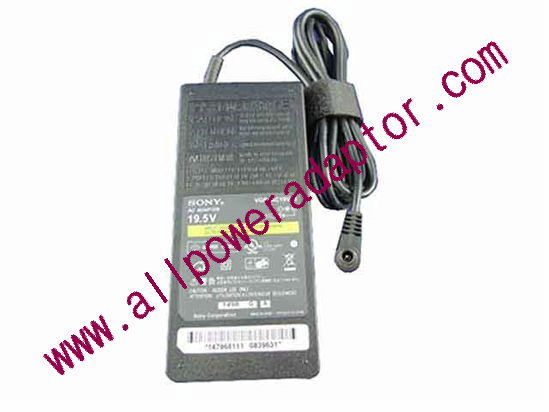 Sony AC Adapter - NEW Original 19.5V 4.7A, 6.0/4.3mm With Pin, 2-Prong, New