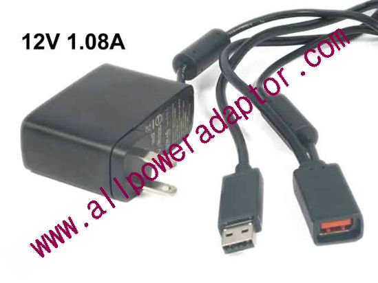 Microsoft AC Adapter - NEW Original 12V 1.08A, USB, 1429, For Xbox360 kinect