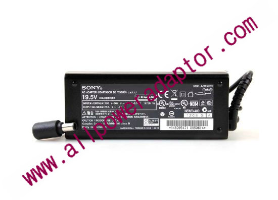 Sony Vaio SVE15 Series AC Adapter VGP-AC19V31, 19.5V, 4.7A, 2-Prong