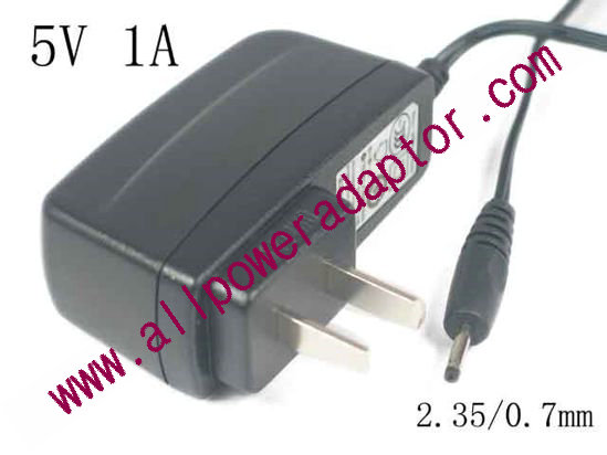 DVE DSC-6PFA-05 AC Adapter - NEW Original 5V 1A, 2.5/0.7mm, US 2-Pin, New