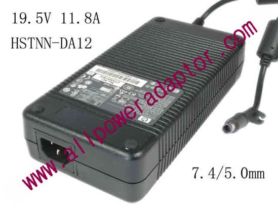 HP AC Adapter- Laptop 19.5V 11.8A, 230W, Barrel 7.4/5.0mm With Pin, IEC