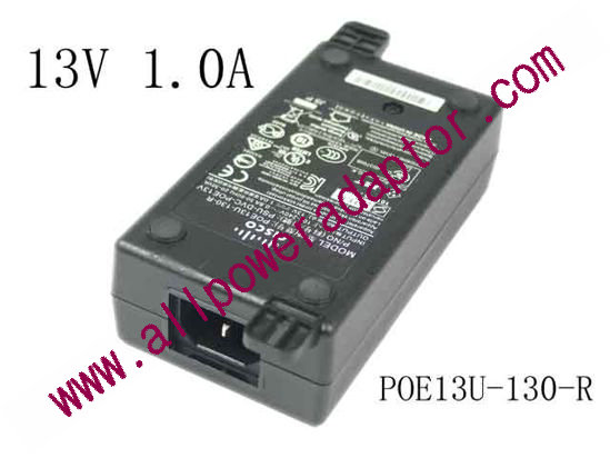 Cisco POE13U-130-R AC Adapter 13V-19V 13V 1.0A, RJ45, IEC C14