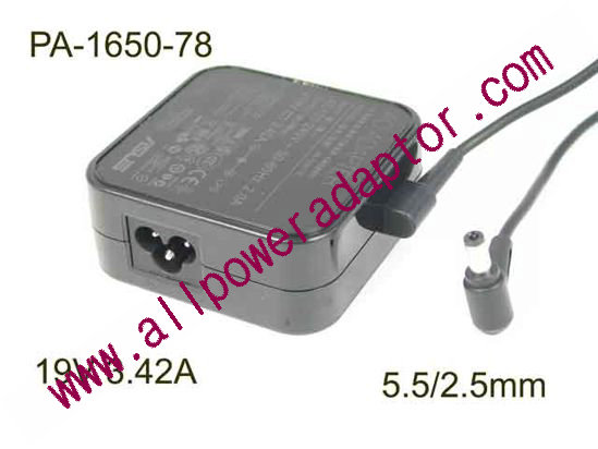 ASUS Common Item (Asus) AC Adapter- Laptop PA-1650-78, 19V 3.42A, 5.5/2.5, 3-Prong