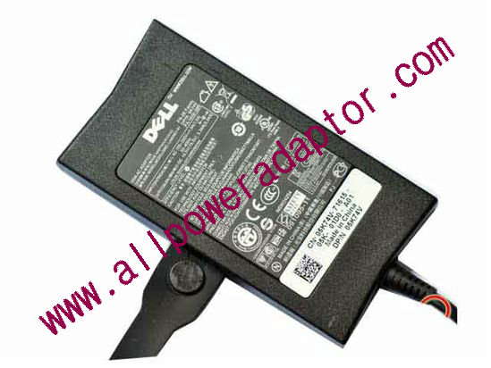 Dell Common Item (Dell) AC Adapter- Laptop 19.5V 3.34A, 7.4/5.0mm W/Pin, 3-Prong
