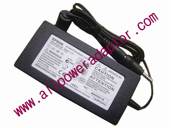 Epson A130E AC Adapter- Laptop 15.2V 1.2A, BarreW/Pin, 2-Prong