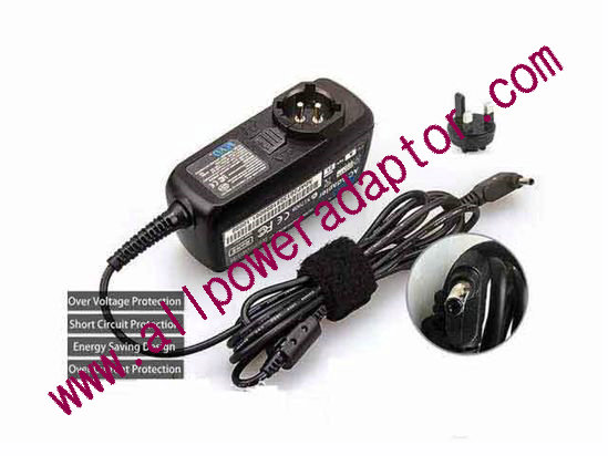 KFD 190210 30110 AC Adapter- Laptop 19V 2.1A, 3.0/1.1mm, UK 3P