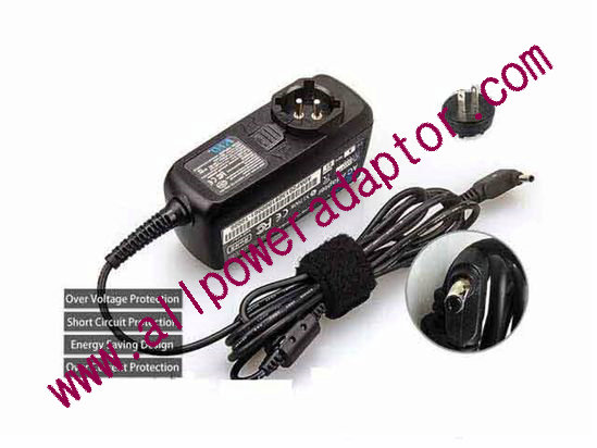 KFD 190237 40135 AC Adapter- Laptop 19V 2.37A, 4.0/1.35mm, US 2P