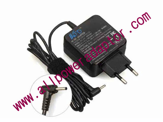 KFD KFD1921 AC Adapter- Laptop 19V 1.58A, 2.5/0.7mm, EU 2P